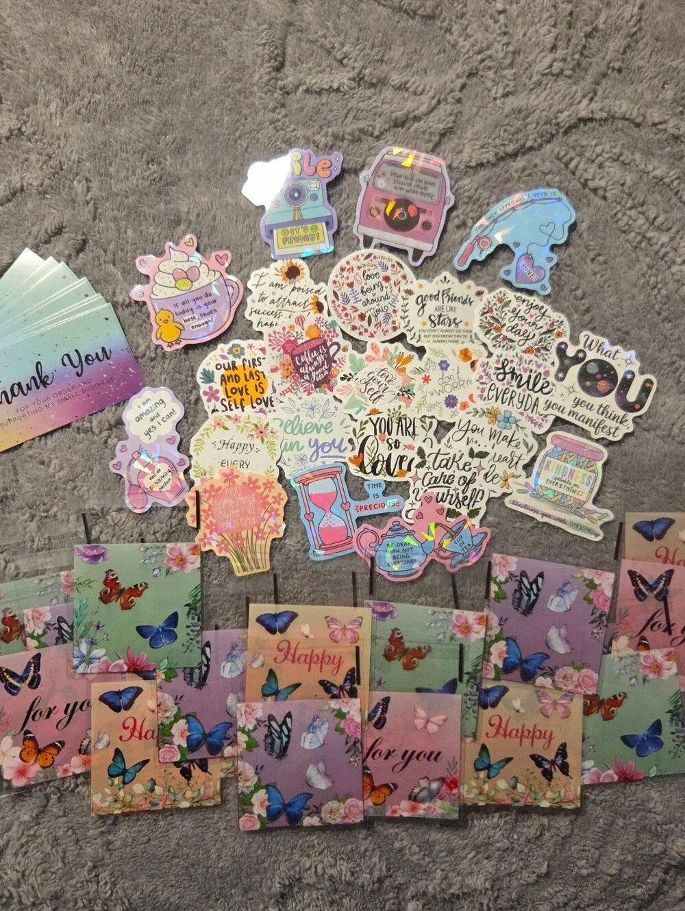 Thank You Resellers Bundle, Cards, Bags & Inspirational Stickers, New #2